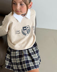 Checkered skirt teens