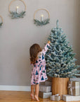 Velour dress winter forest