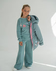 Suit with palazzo pants