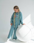 Suit with palazzo pants