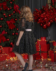 Black dress with hearts