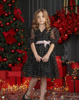 Black dress with hearts