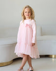 Vikki powder dress with bow