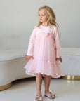 Vikki powder dress with bow