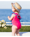 Leopard swimsuit with balls