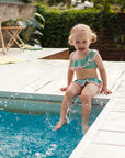 Leopard swimsuit with balls