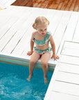 Leopard swimsuit with balls