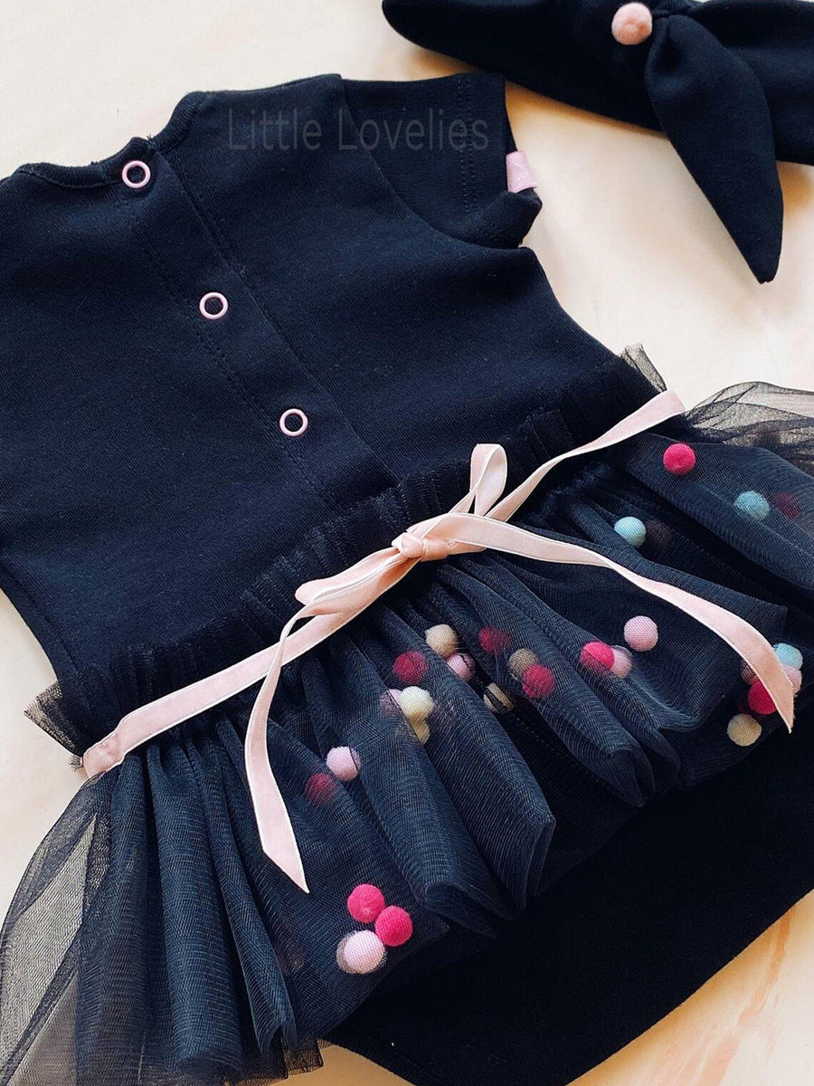 Боді чорного кольору - Little Lovelies - Одяг для маленьких модників