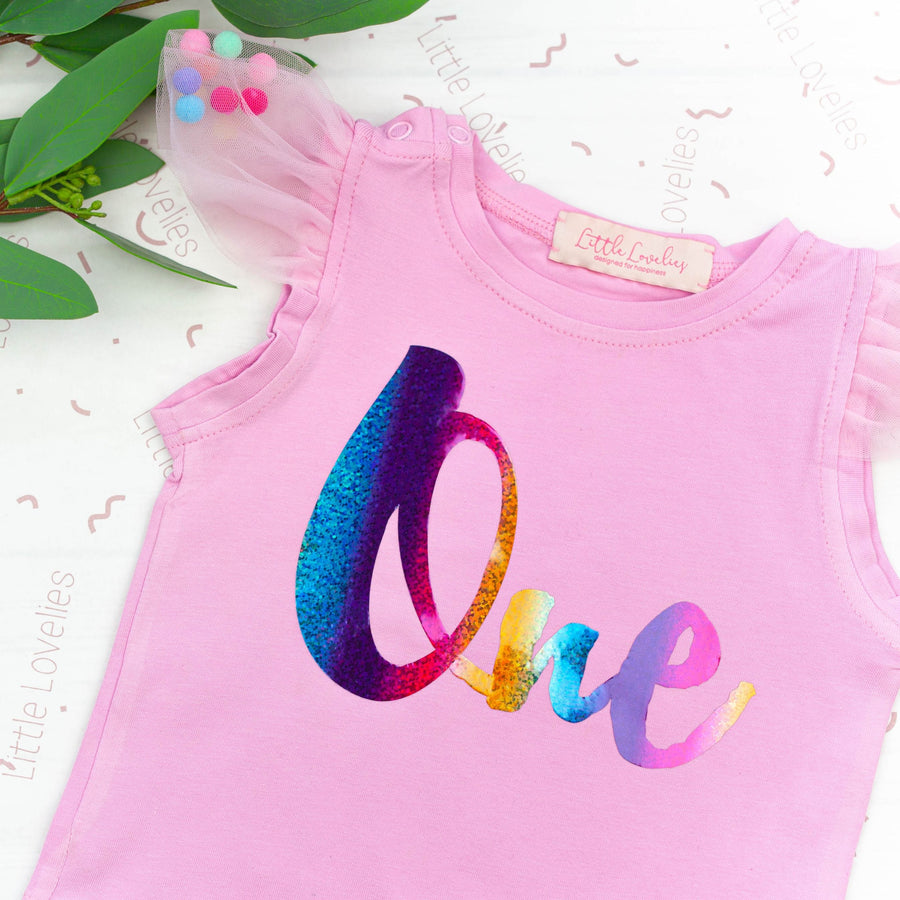 Комплект One яскраво-рожевого кольору - Little Lovelies - Одяг для маленьких модників