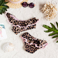 Леопардовий купальник з кульками - Little Lovelies - Одяг для маленьких модників