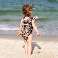 Леопардовий купальник з кульками - Little Lovelies - Одяг для маленьких модників