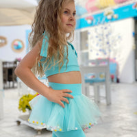 Літній костюм із спідничкою та різнокольоровими кульками - Little Lovelies - Одяг для маленьких модників