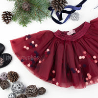 Спідниця Basic Collection бордо - Little Lovelies - Одяг для маленьких модників