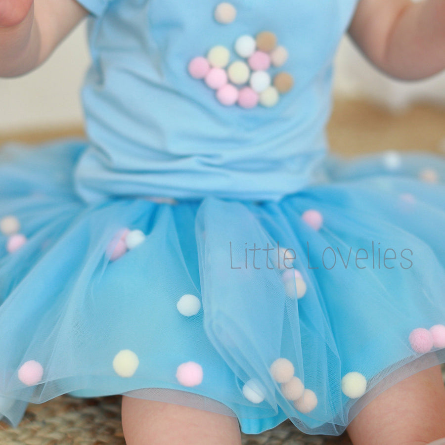 Спідниця Pastel Edition блакитна - Little Lovelies - Одяг для маленьких модників