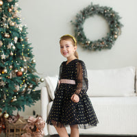 Сукня із сердечками чорна - Little Lovelies - Одяг для маленьких модників